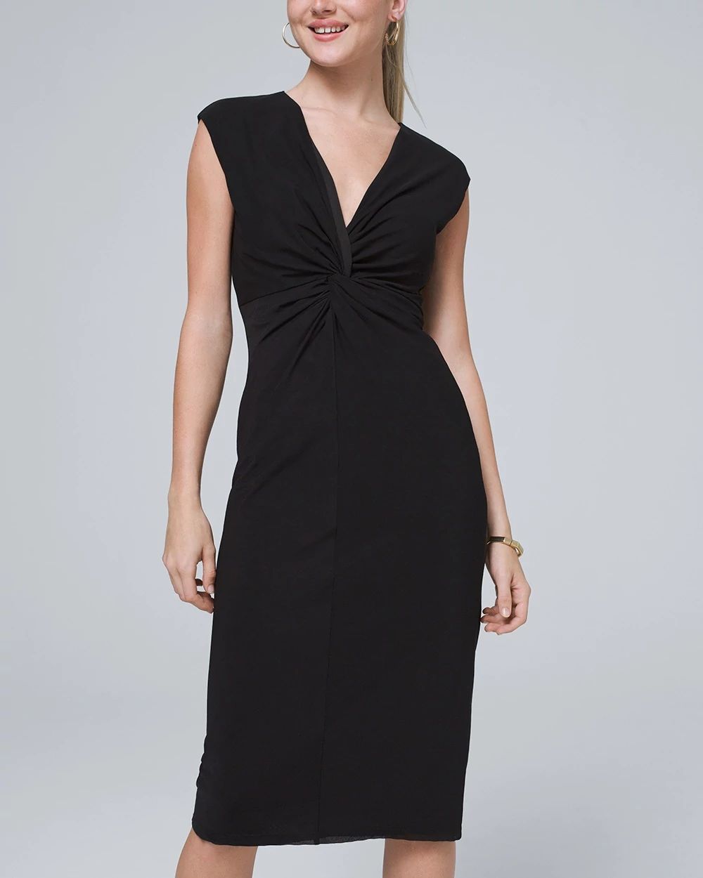 Twist Statement Dress Black main image 0